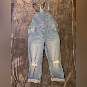 Celebrity Pink Light Blue Denim Overalls
